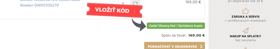 Ako uplatniť kód na Mojehodinky.sk